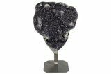 19.6" Stunning Amethyst Geode on Metal Stand - Uruguay - #199663-1